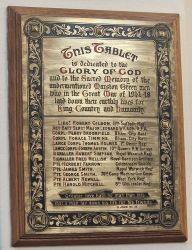 2. WW1 Plaque